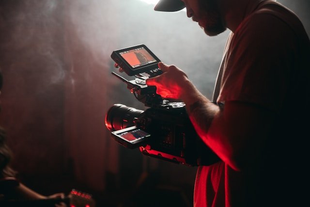 Multi-camera 4K video production and live switching setup for corporate events