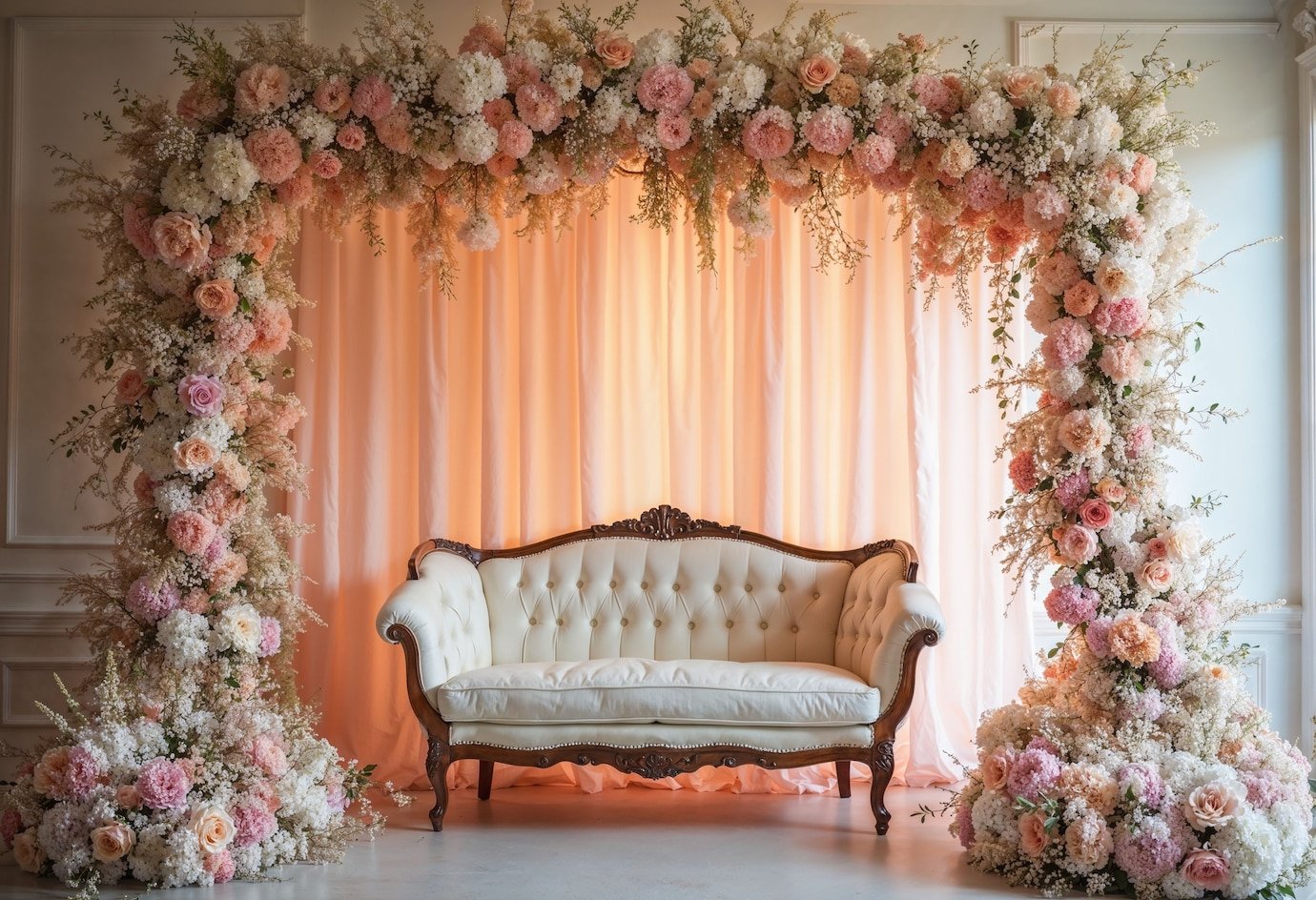 Luxury wedding stage design and build
